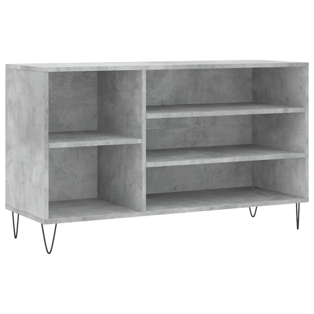 Scarpiera mobile contenitore per scarpe mobile per ingresso/corridoio/soggiorno 102 x 36 x 60 cm legno ingegnerizzato grigio 02_0021799
