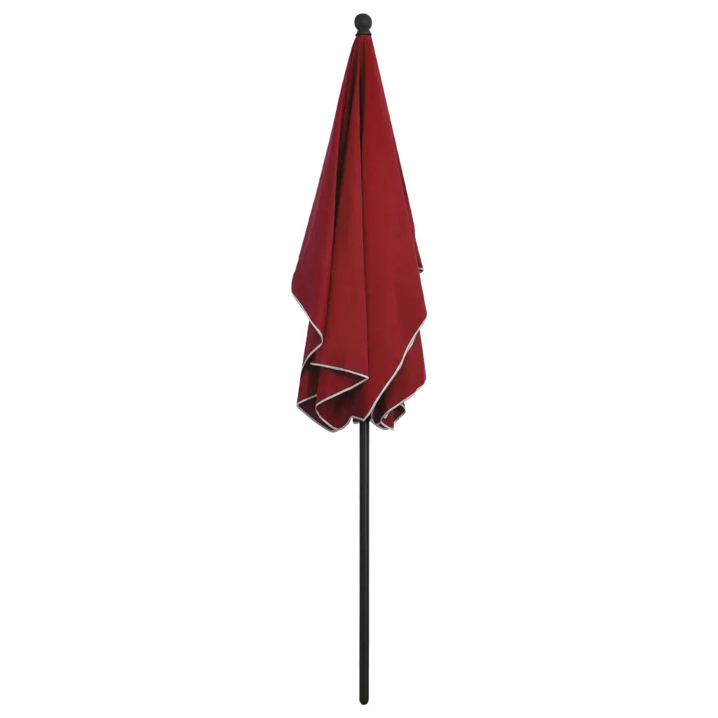 Ombrellone da Giardino con Palo 210x140 cm Rosso Bordò 315547