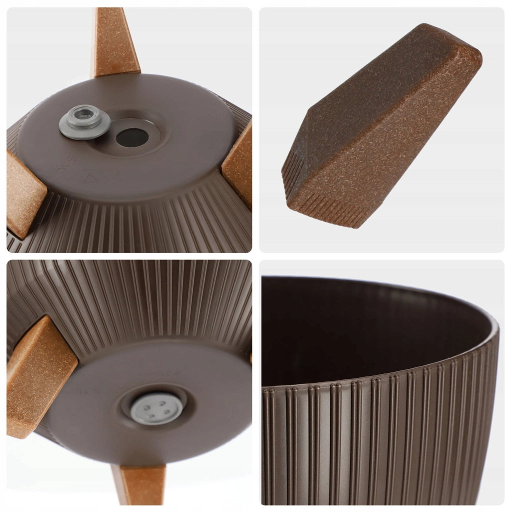 Vaso da giardino KADAX con gambe per fiori, grande ciotola rotonda da 24 cm