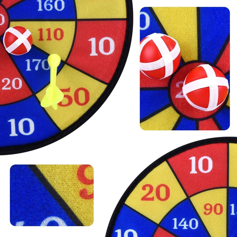 Trade Shop - Gioco Tirassegno Tiro Al Bersaglio Soft Con Freccette E Palline 36cm -