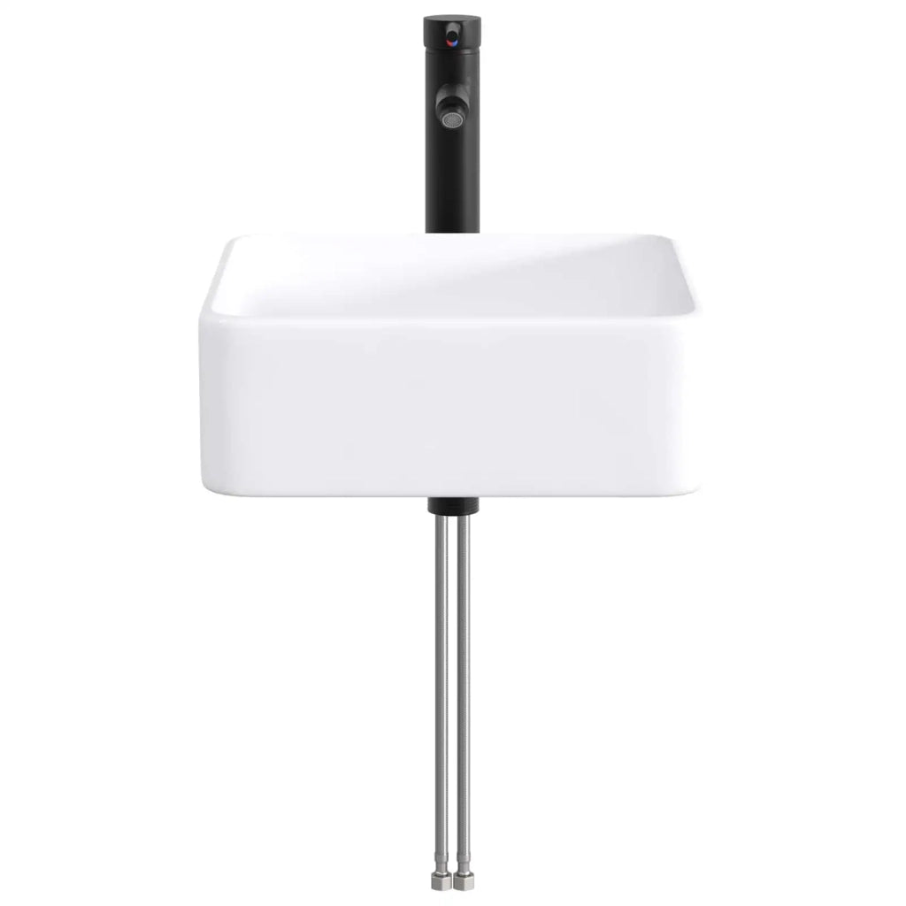 Lavabo da bagno Nero Opaco 36,5 x 36,5 x 13 cm Metallo