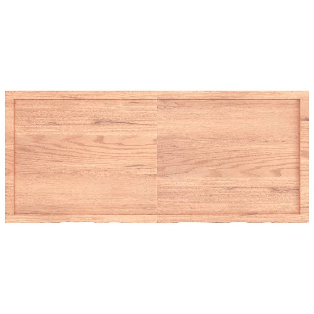 Ripiano Muro Marrone 140x60x(2-6) cm Massello Rovere Trattatocod mxl 71683