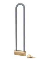 Lucchetto NAUTIC 80 mm in ottone, arco alto 300 mm in ottone, 3 chiavi – THIRARD