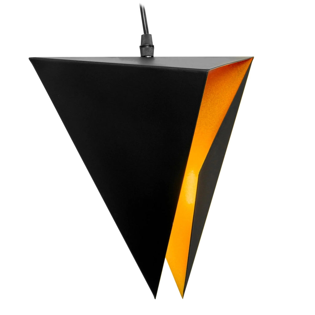 Lampada Triangolare Geometrica Nera Triplo APP254-3CP
