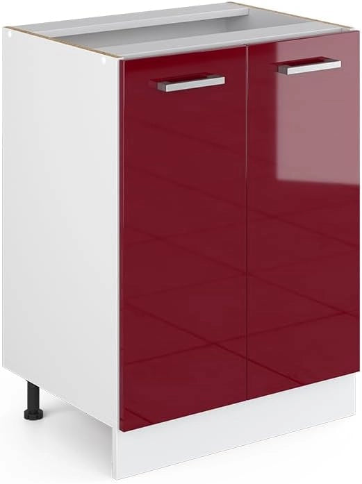 Frontale cucina R-Line, Rosso lucido, 59.2 x 71.3 cm frontale del mobile per mobile base