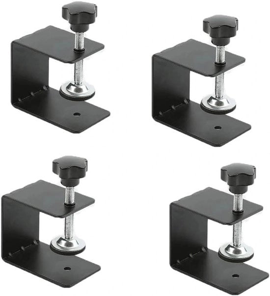 Clessidra per 4 pezzi - acciaio inossidabile 304 - clessidra a molla - viti clessidra - maniglie ergonomiche - nero - 8 x 5,5 x 5,5 cm