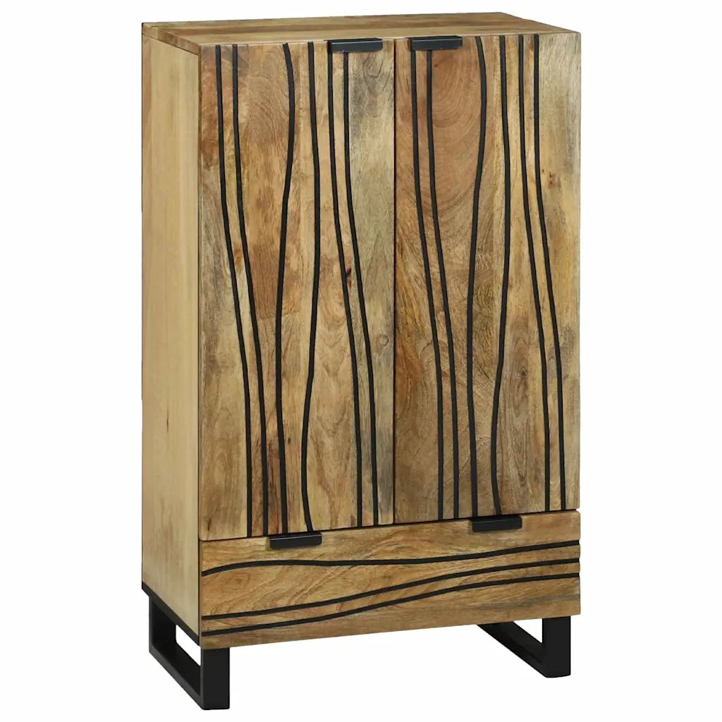 Highboard Marrone 60 x 33 x 100 cm legno massello di mango 4017966