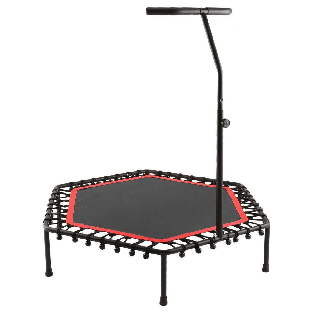 Trade Shop - Trampolino Tappeto Molle Elastico 150kg Con Maniglia Di Sicurezza Fitness Sport -