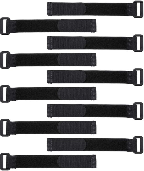 Cinture batterie autoadesive antiscivolo nera 10 pezzi per drone e veicoli RC