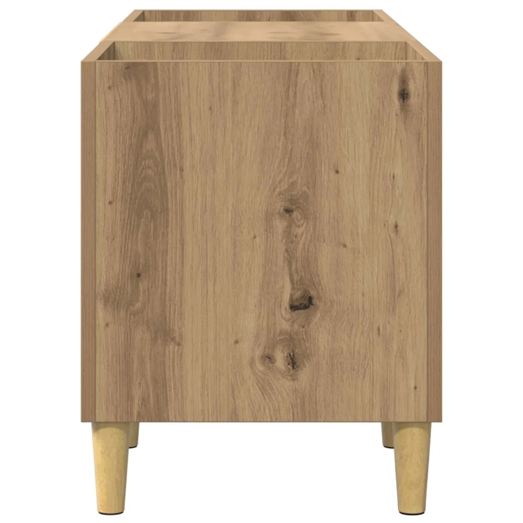 Mobile porta vinili Rovere artigianale 121 x 38 x 48 cm 881472