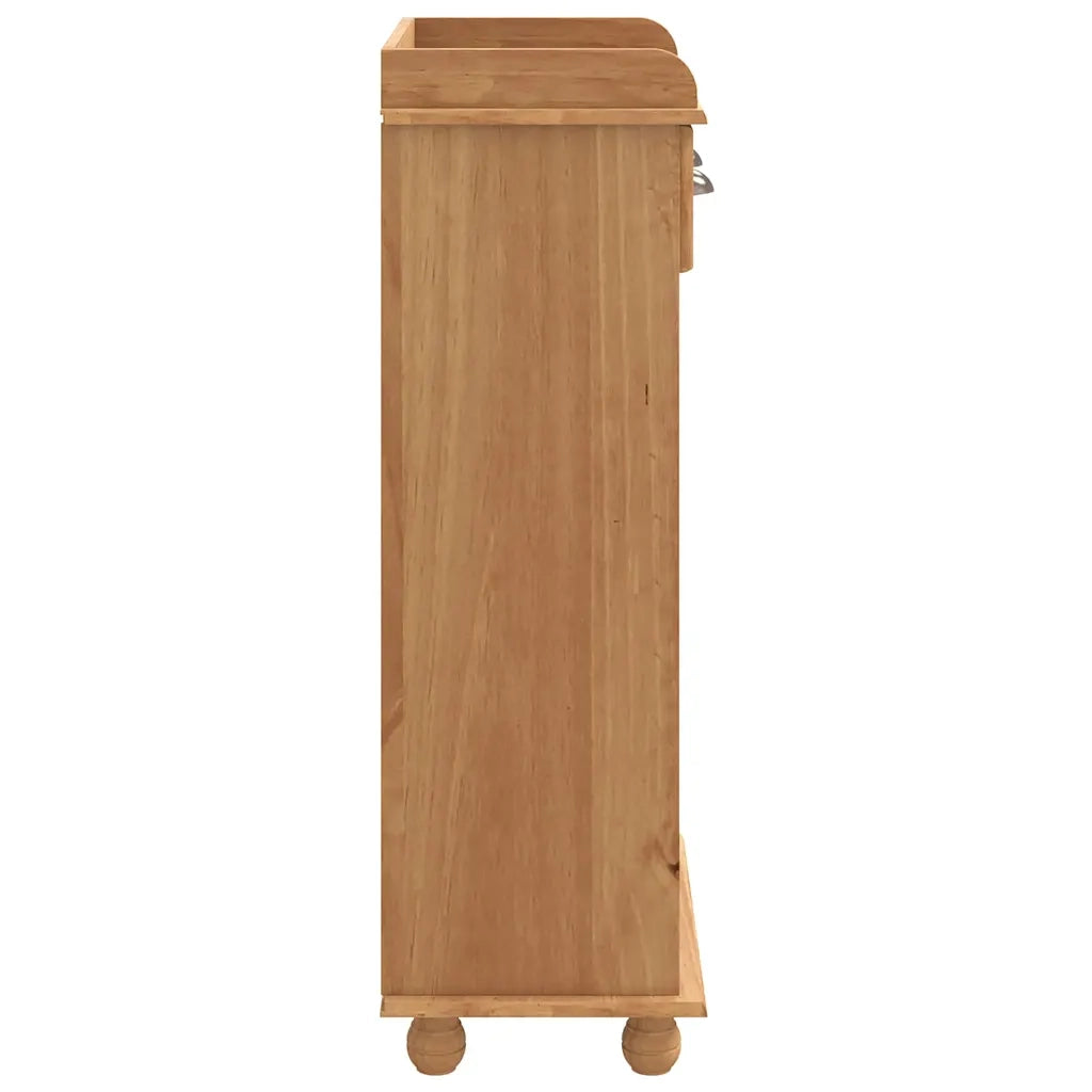 Mobile per vino ASKIM Cera di Miele 57 x 37 x 114 cm 4105442