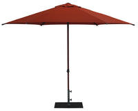 Ombrellone da Giardino Ø3 m Palo Ø38 mm in Alluminio Effetto Legno Tessuto Olefin Trend Wood Terracotta