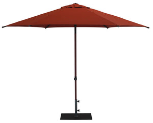 Ombrellone da Giardino Ø3 m Palo Ø38 mm in Alluminio Effetto Legno Tessuto Olefin Trend Wood Terracotta