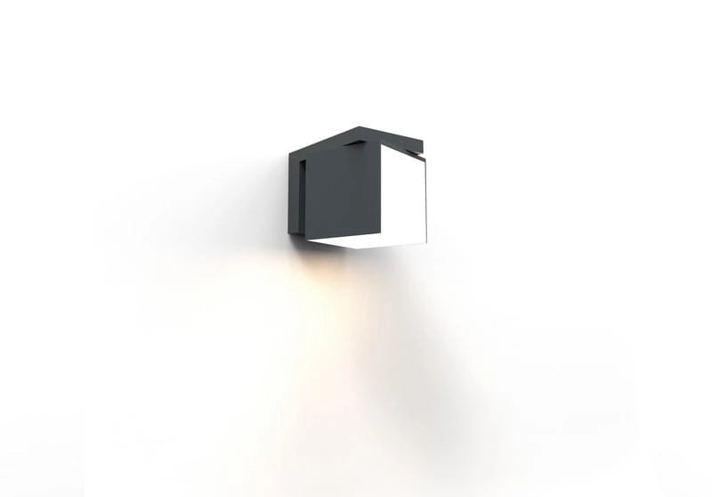 Applique esterna LED CUBA antracite Lutec 12W 4000K IP54