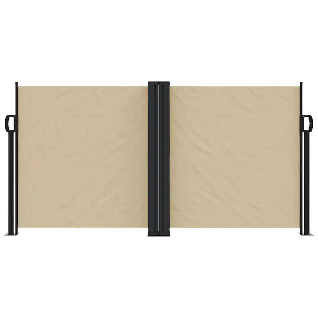 Tenda da Sole Laterale Retrattile-Tenda parasole per balcone per giardino Beige 120x1200 cm