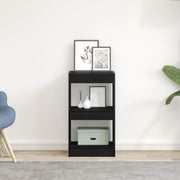 Mobile Libreria/Divisore per Stanza Nero Rovere 40x30x71,5 cm
