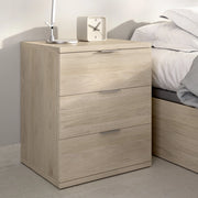 Blythe, Comodino 3 Cassetti, 34x42x57h cm Marrone Rovere