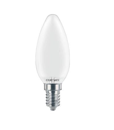 Century Lampadina Led Saten Candela E14 4W 4000k