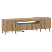 Mobile TV LED Rovere Artigianale Legno ingegnerizzato 897134