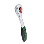 Chiave a cricchetto Bosch da 1/4 (coppia elevata fino a 93 Nm, pulsante di bloccaggio meccanico a 72 denti, impugnatura curva con inversione intuitiva)
