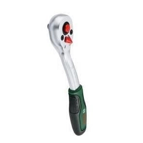 Chiave a cricchetto Bosch da 1/4 (coppia elevata fino a 93 Nm, pulsante di bloccaggio meccanico a 72 denti, impugnatura curva con inversione intuitiva)
