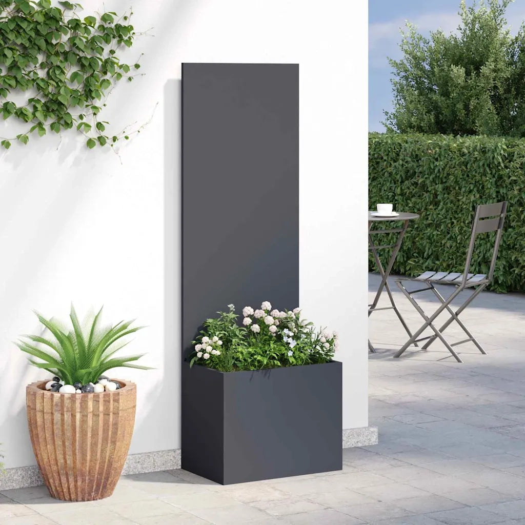 Schermo per privacy in giardino Traforo Antracite 50 x 150 cm 876443