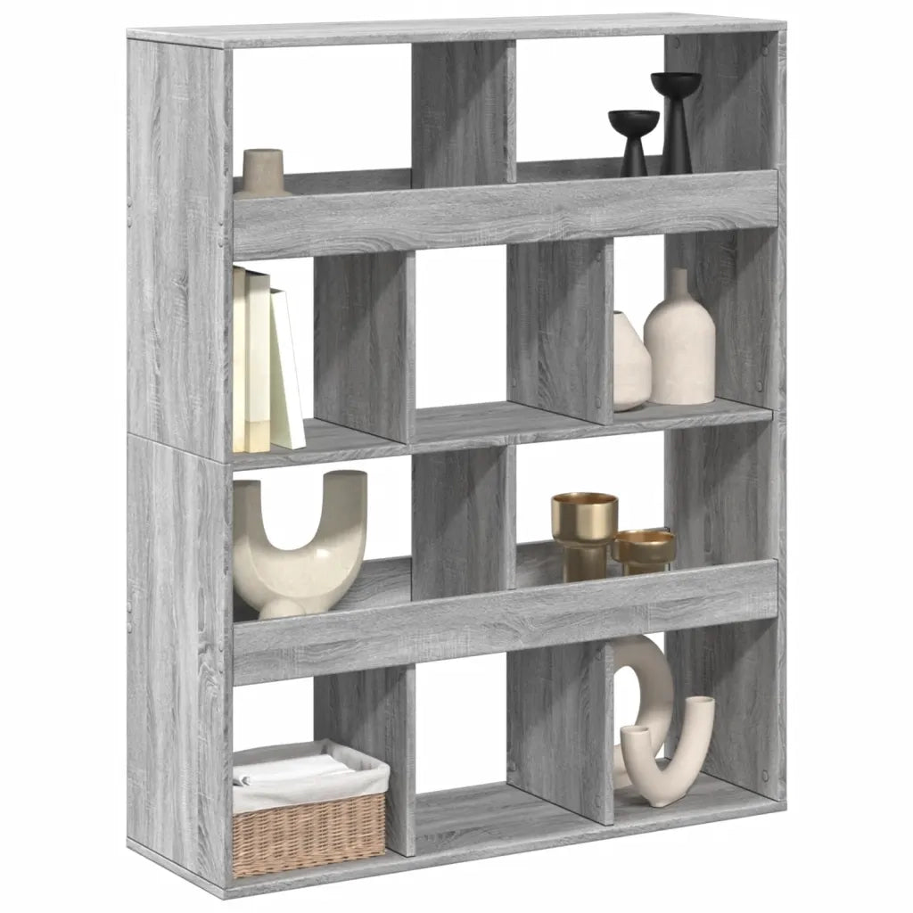 Divisorio Stanza | Paravento | Divisorio Ambienti Grigio Sonoma 100x33x125,5 cm in Truciolato