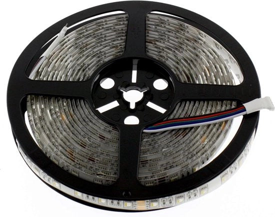 Striscia LED RGBW 24V 500cm - 60 LED/m - IP65 - 4 colori - 3000K