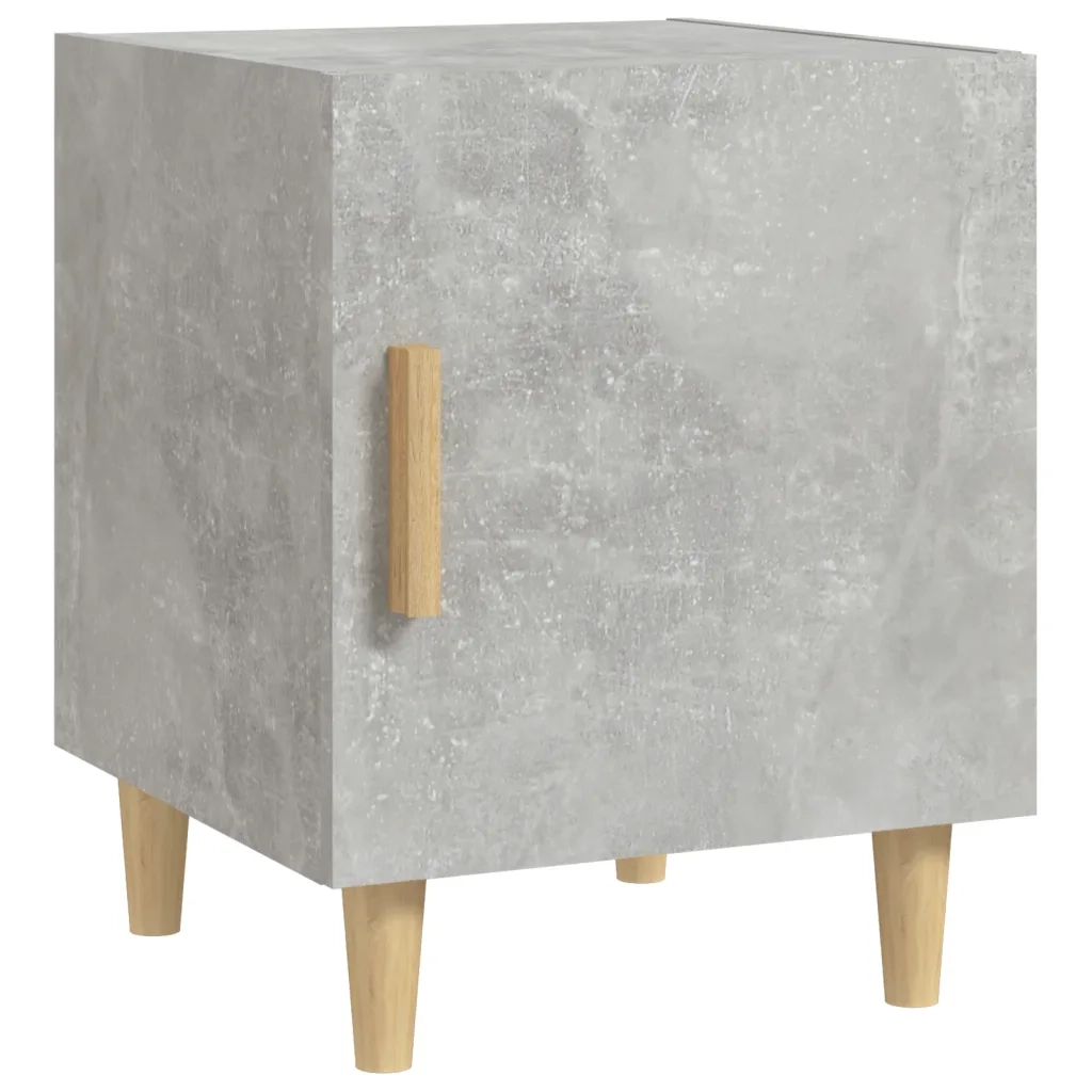 Comodino-Tavolino da notte Grigio Cemento in Legno Multistrato 785936