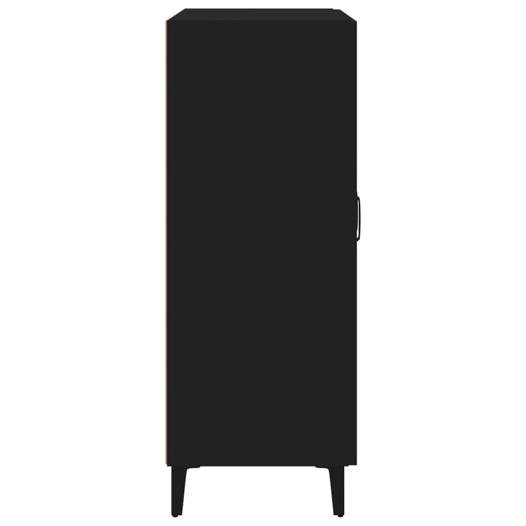 Buffet credenza cassettiera armadio mobile contenitore organizer per cucina soggiorno salotto 69,5 x 34 x 90 cm legno ingegnerizzato nero 02_0036067