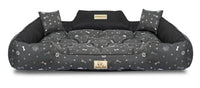 AIO FACTORY 115x95 cm KINGDOG Letto per cani impermeabile personalizzabile Silver Bones