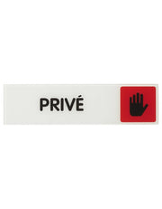 Targa segnaletica adesiva 170 x 45 mm "Privato" – THIRARD