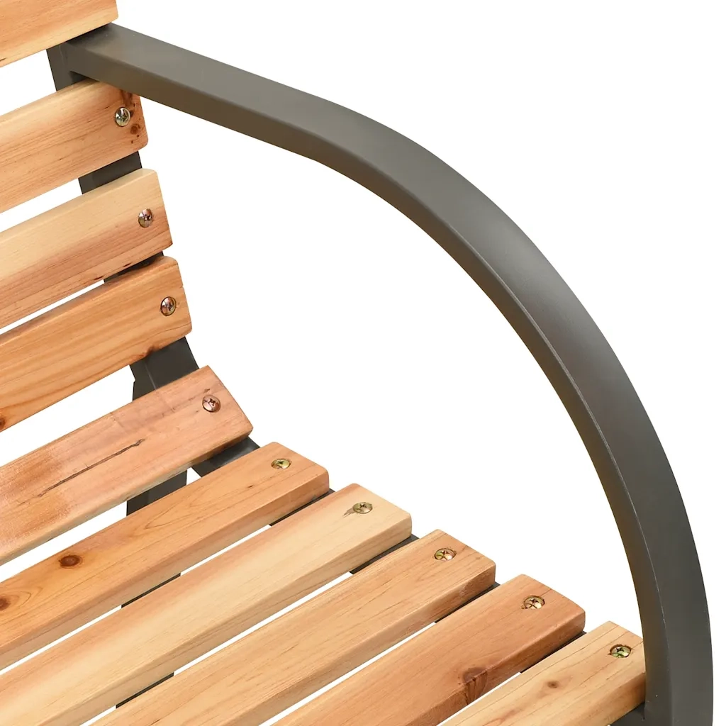Panca da Giardino Doppia 81 cm in Legno di Abete Cinese 317119