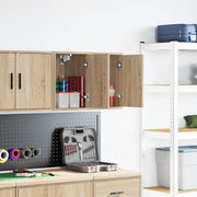 Pensili per Garage 2 pz Rovere Sonoma in Legno Multistrato 860612