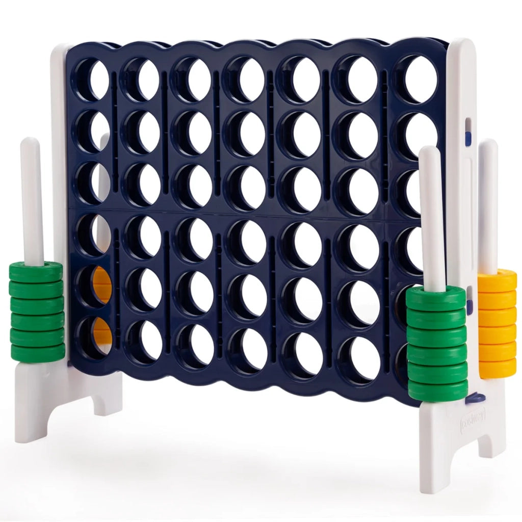 Gioco gigante Forza Quattro 120 x 42 x 104 cm con leve di riavvio per feste divertenti plastica blu 20_0012252