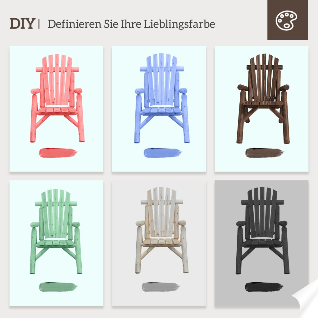 Sedia Giardino ¨C Zephmum ¨C Polyrattan, Grigio Antracite