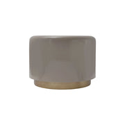 Pouf Artisse 250 Grigio in Velluto con Base Dorata