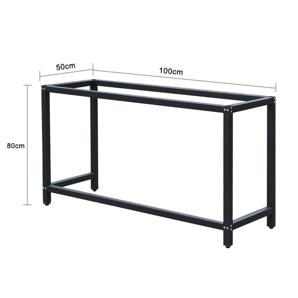 Telaio fisso per banco da lavoro 100 cm tavolo da lavoro supporto officina 16_0002150