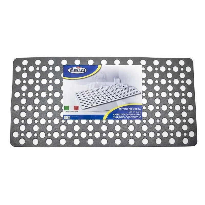 MAURY'S TAPPETO VASCA 74X36CM GRIGIO