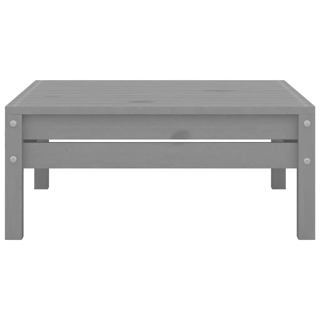 Poggiapiedi da Giardino Grigio in Legno Massello di Pino cod mxl 50104