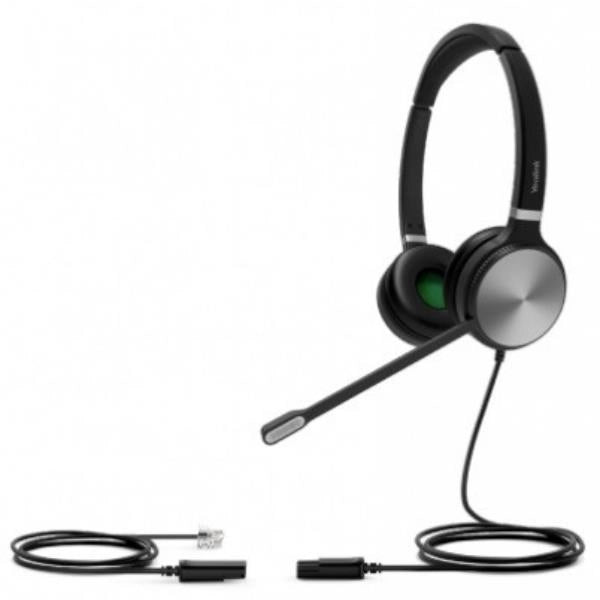 Yealink yhs36 auricolare cablato a padiglione ufficio nero, argento - YHS36-DUAL