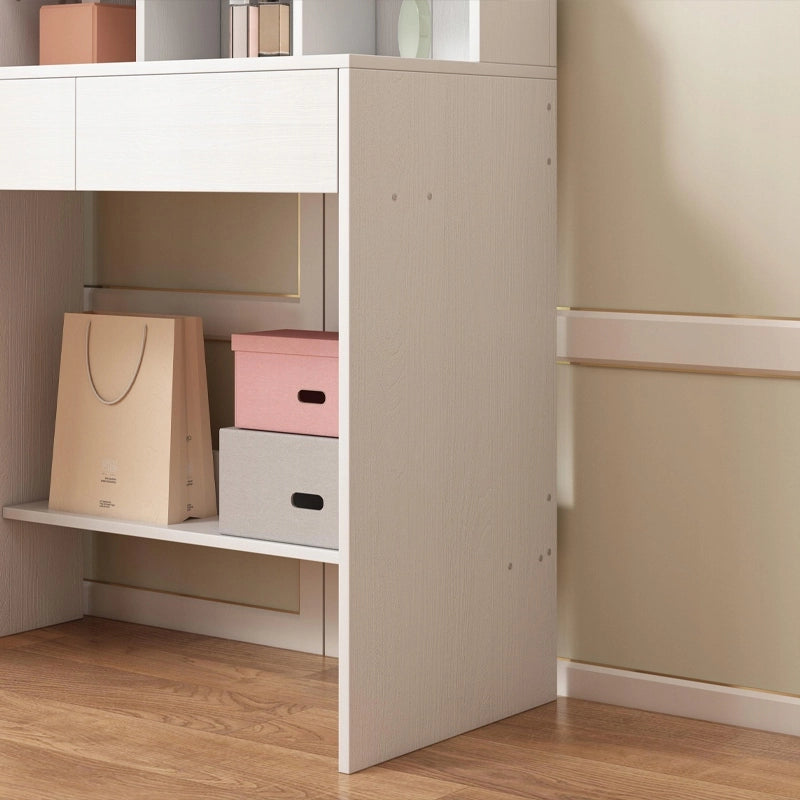Toilette da trucco per vizagista cosmetica con specchio led moderna loft 40x80x145 cm