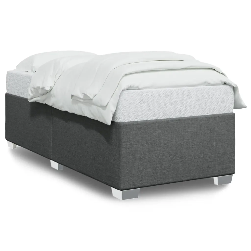 Giroletto senza Materasso Grigio Scuro 90x200 cm Tessuto