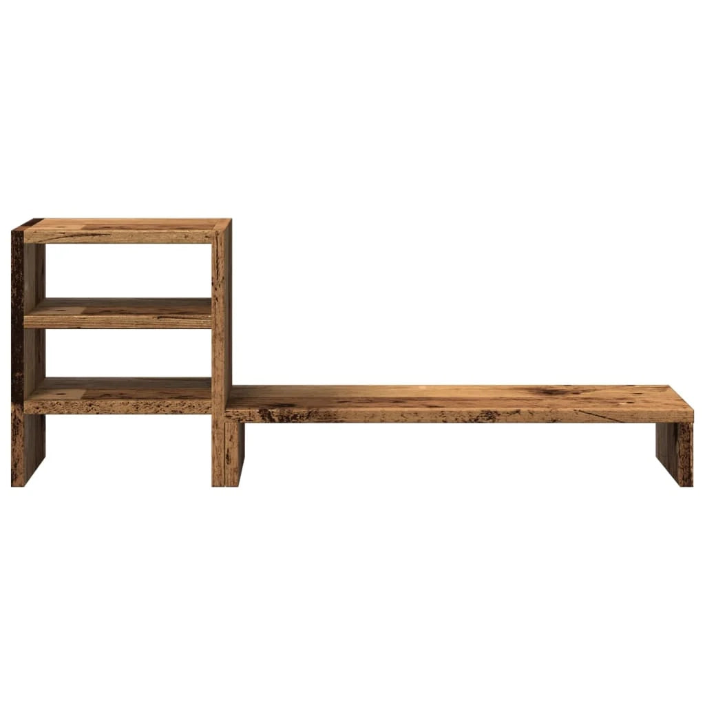 Supporto per monitor complemento d'arredo per scrivania e organizer per ufficio legno composito marrone 02_0044952