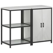 Set di Pensile da cucina | Stoccaggio per Cucina HATTEM 2 pz Argento