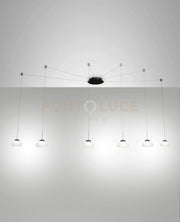 ARABELLA SOSPENSIONE BIANCA 6 LUCI A LED 3000K - 48W - 4530 lm DIMMERABILE SMART C/ACCESS.