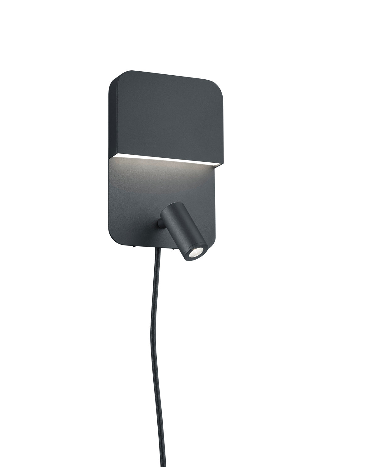 Applique da Interno a LED in Metallo Nero Opaco