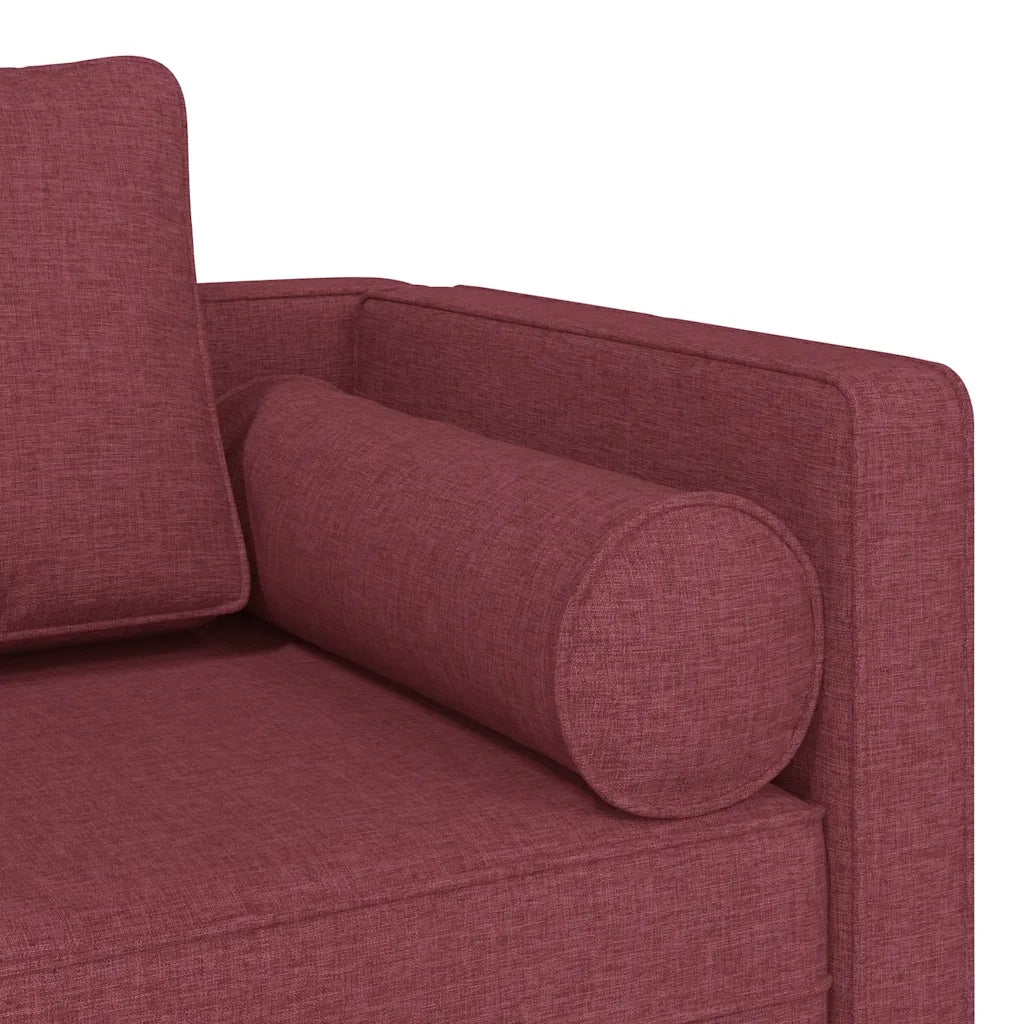 Chaise Lounge | Sedia a Sdraio con Cuscini Rosso Vino in Tessuto CFW8739229