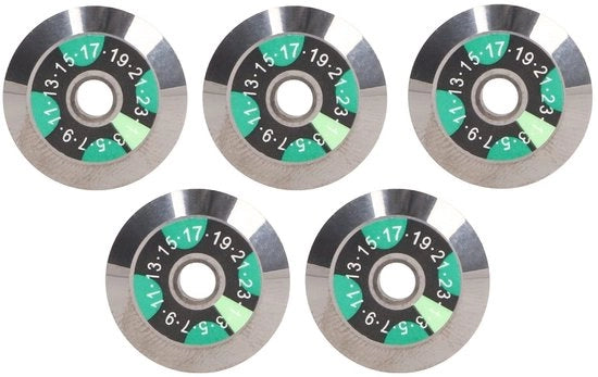 Vezel Hakmes 20 mm di diametro - Acciaio di Wolfram ultrafine - Snijmes - Alta durezza - Vervangingsmes - 5 pezzi - Glasvezelmes