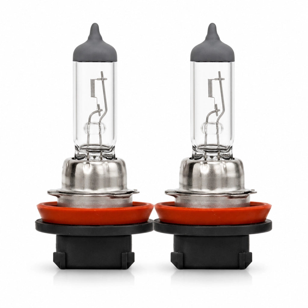 COPPIA FARI LAMPADINE ALOGENE AUTO LUCE BIANCO CALDO 3000K H8 12V 35W CA-03732